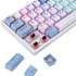 Клавиатура Defender Amox GK-585,  USB, белый бирюзовый [45585]